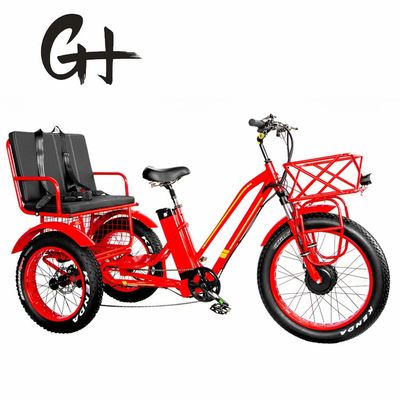앞 허브 모터 750W 21AH 리?? 전기 삼륜구동 2명용 24&quot; 스노우 타이어 40KM/H