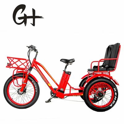 앞 허브 모터 750W 21AH 리?? 전기 삼륜구동 2명용 24&quot; 스노우 타이어 40KM/H