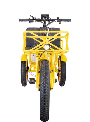 전기 리크샤 750W 전면 BaFang 모터 21AH 리?? 배터리 60KM 미국 성인 24 &quot;뚱뚱한 눈 큰 타이어 승객 좌석