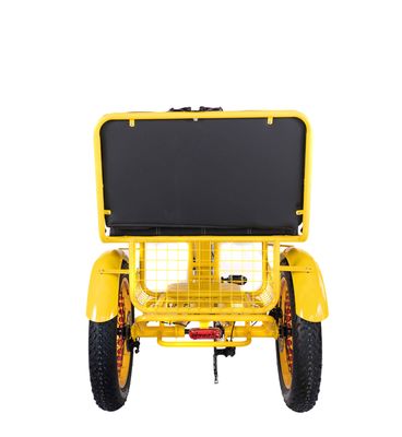 전기 리크샤 750W 전면 BaFang 모터 21AH 리?? 배터리 60KM 미국 성인 24 &quot;뚱뚱한 눈 큰 타이어 승객 좌석