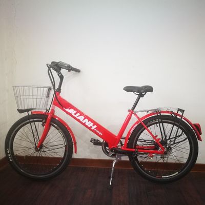 36V 9Ah 250W 토크 80-90 Nm 25KM/H 음식 배달용 하이-텐 스틸 전기 화물 자전거