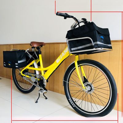 36V 9Ah 250W 토크 80-90 Nm 25KM/H 음식 배달용 하이-텐 스틸 전기 화물 자전거