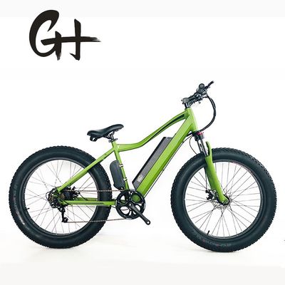 미국 시장 26 &quot;4.0 지방 타이어 전기 자전거 48V 500W 전원 공급 및 7 스피드 기어