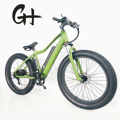 미국 시장 26 &quot;4.0 지방 타이어 전기 자전거 48V 500W 전원 공급 및 7 스피드 기어