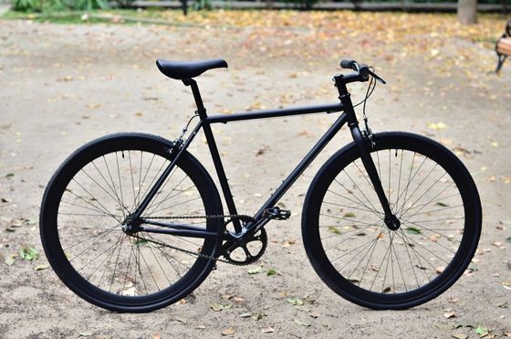 Quando Hub 블랙 컬러 커스터마이징 700x28C 스틸 프레임 빈티지 고정 고정 기어 자전거
