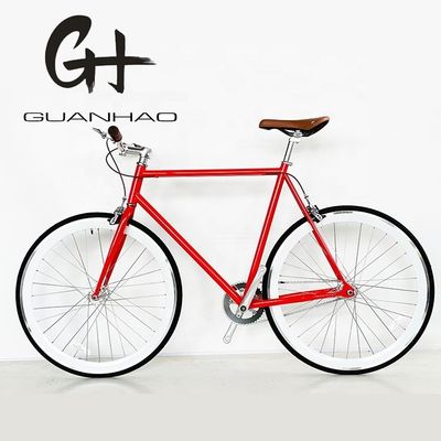 미국 OEM 스포츠 고정 자전거 밀폐 된 베어링 허브와 다채로운 하이-텐 스틸 프레임