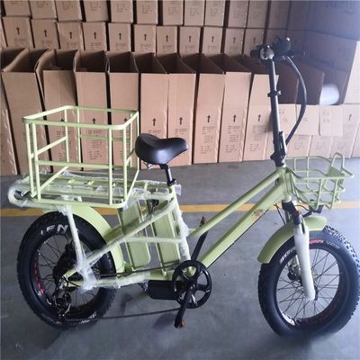 장거리 배달 전기 화물 자전거 듀얼 리?? 배터리와 디스크 브레이크