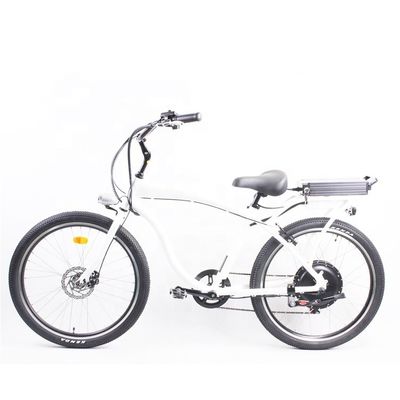 하이 스피드 26" 전기 해변 크루저 자전거 1000W 모터와 48V 14Ah 리?? 배터리