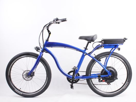 하이 스피드 26" 전기 해변 크루저 자전거 1000W 모터와 48V 14Ah 리?? 배터리