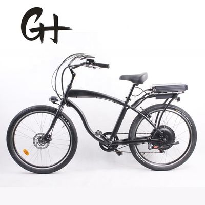 하이 스피드 26" 전기 해변 크루저 자전거 1000W 모터와 48V 14Ah 리?? 배터리