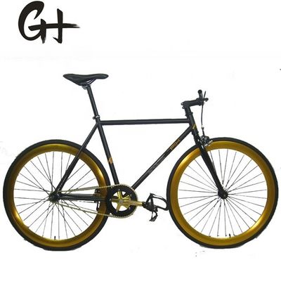 포크 재료 스틸 700C 하이 텐 프레임 OEM CE 싱글 스피드 플립 플롭 허브 고정 기어 자전거