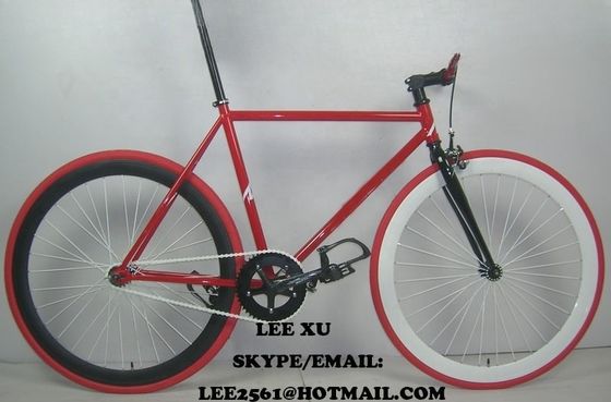 포크 재료 스틸 700C 하이 텐 프레임 OEM CE 싱글 스피드 플립 플롭 허브 고정 기어 자전거