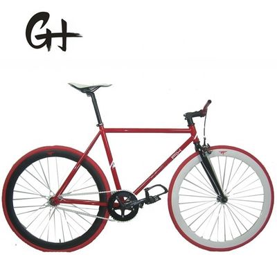 포크 재료 스틸 700C 하이 텐 프레임 OEM CE 싱글 스피드 플립 플롭 허브 고정 기어 자전거