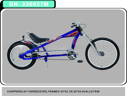 사용자 정의 가능한 24 &quot;Low Rider Chopper Bike / 어떤 색의 철 크랭크와 함께 자전거