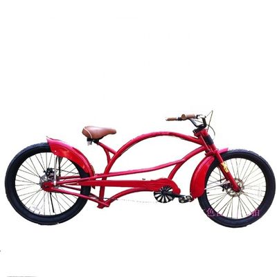 알루미늄 림 24&quot;x3.0 CE 미국 롱 하이-텐 스틸 프레임 Chopper Beach Cruiser 자전거