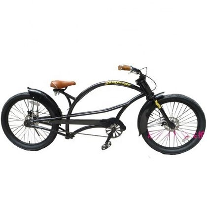 알루미늄 림 24&quot;x3.0 CE 미국 롱 하이-텐 스틸 프레임 Chopper Beach Cruiser 자전거