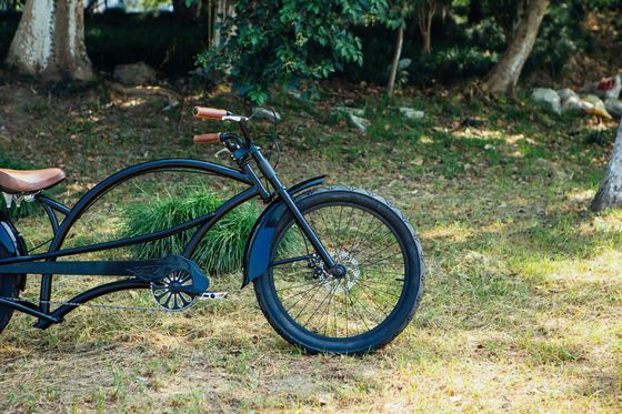 알루미늄 림 24&quot;x3.0 CE 미국 롱 하이-텐 스틸 프레임 Chopper Beach Cruiser 자전거