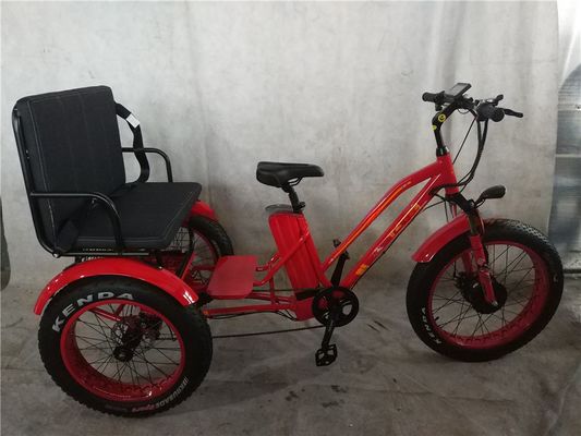 바팡 750W 모터 전기 삼륜자동차 뚱뚱한 타이어 E 세 바퀴와 승객 좌석