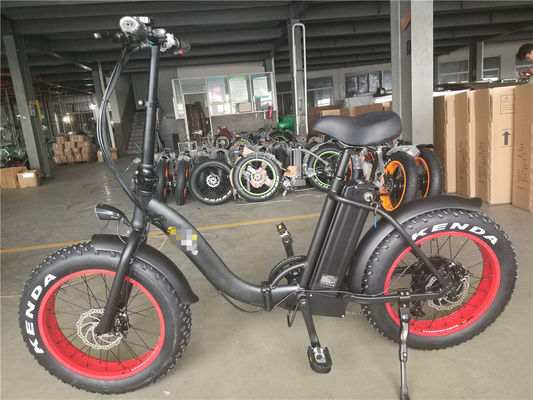 폴딩 20 인치 전기 자전거 48V 500W 750W 1000W 모터와 단계별 디자인