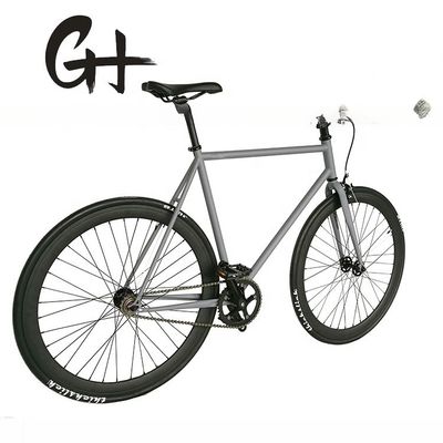 700C 더블 월 45MM 알루미늄 림 두꺼운 슬릭 WTB 부드러운 타이어 베어링 BB 세트 OEM 단일 속도 고정 기어 자전거