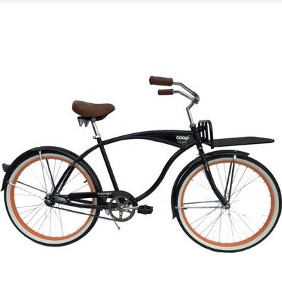 26" 휠 사이즈 성인 비치 크루저 자전거 후기 페달 브레이크가 있는 녹색