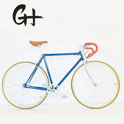 CR-MO STEEL 4130 Vintage 내부 SRAM 2S 트랙 고정 기어 자전거를위한 럭 프레임 포크