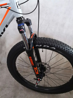 2024 26" 27.5" 남성 알루미늄 합금 프레임 앞식 서스펜션 포크 성인 11 속 MTB 산악 자전거