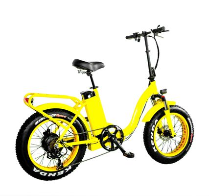 7속 20&quot; 4.0 EN15194 CPSC 스노우 타이어 큰 힘 지방 타이어 48V 1000W 32MPH 13AH 리?? 배터리 여성 유니섹스 전기 접기 자전거