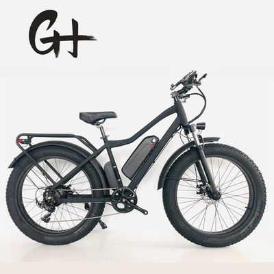 디스크 브레이크 750W 48V 리?? 배터리 성인 E 자전거 지방 타이어 전기 자전거 26 인치 최대 속도 30-50Km / h