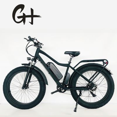 디스크 브레이크 750W 48V 리?? 배터리 성인 E 자전거 지방 타이어 전기 자전거 26 인치 최대 속도 30-50Km / h