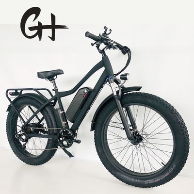 디스크 브레이크 750W 48V 리?? 배터리 성인 E 자전거 지방 타이어 전기 자전거 26 인치 최대 속도 30-50Km / h