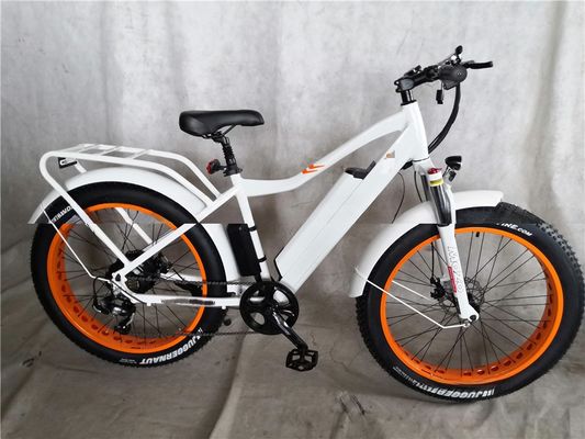 디스크 브레이크 750W 48V 리?? 배터리 성인 E 자전거 지방 타이어 전기 자전거 26 인치 최대 속도 30-50Km / h