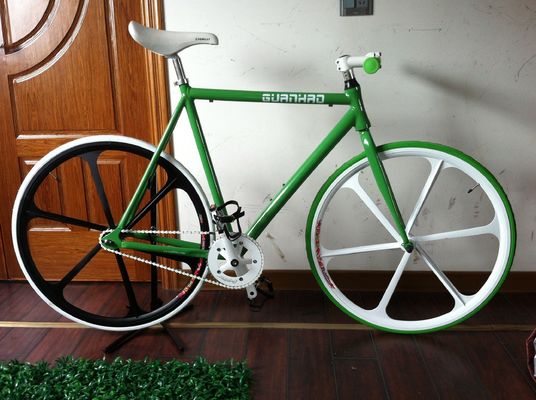 700C 테니 매그 5 스포크 휠 고정 자전거 고정 기어 자전거 남성용 150KG 부하 용량 끝