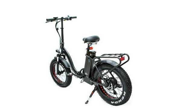32MPH 48V 1000W 13AH 알루미늄 합금 뚱뚱한 타이어 전기 스텝을 통해 접는 EBike