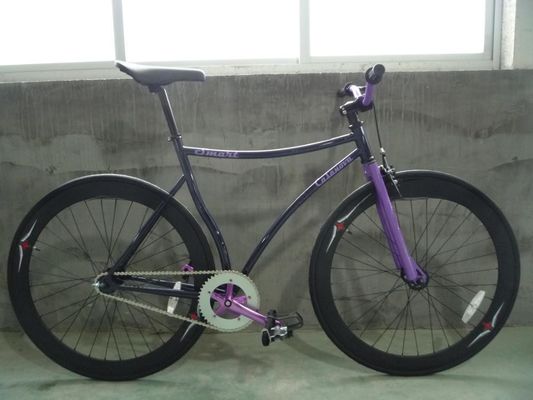 저렴한 RED MIX BULE 다채로운 고정 기어 자전거 고정 자전거 스틸 줄기 10kg