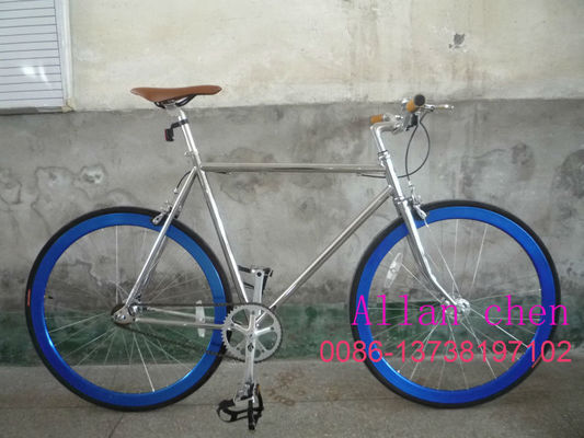 알루미늄 700C 고정 기어 자전거 어두운 빛 가볍고 내구성