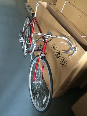 700C 도로 자전거 하이-텐 스틸 럭체드 프레임 시마노 14S 클래식 및 칼리퍼 브레이크