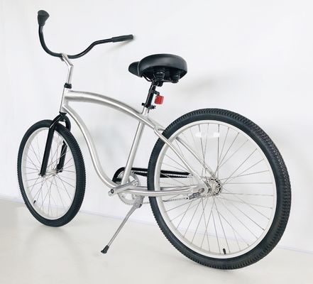 26인치 알루미늄 6061 프레임 코스터 브레이크 싱글 스피드 해변 크루저 자전거 성인 남성용