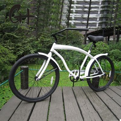 10 스틸 프레임 26" 바퀴 크기 3G OEM/ODM CE 남성 성인 싱글 스피드 해변 크루저 자전거