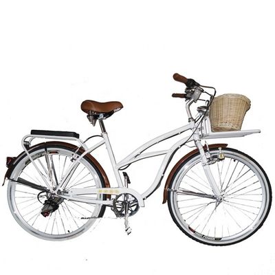 26" 시마노 7 스피드 여자 레이디 미국 26*2.125 여자 흰색 타이어 해변 크루저 스피드 자전거