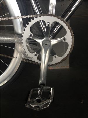 NO OEM 타이완 부품의 폴더블 700C 크롬 컬러 싱글 스피드 성인 레이싱 픽시 자전거