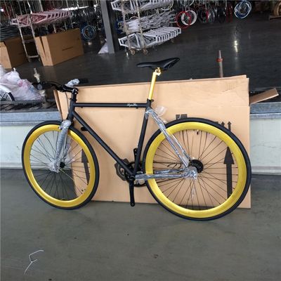 포크 재료 강철 사용자 정의 단일 속도 백색 자전거 고정 자전거 성인용