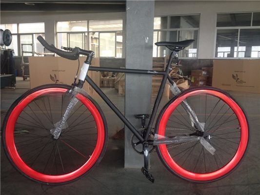 포크 재료 강철 사용자 정의 단일 속도 백색 자전거 고정 자전거 성인용