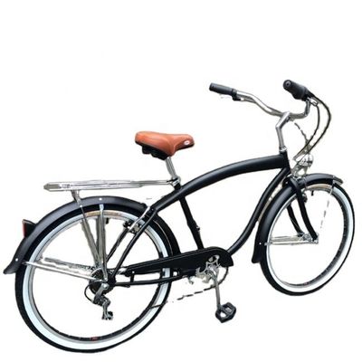 17kg 가벼운 26인치 하드 프레임 비 후방 덤퍼 7 스피드 남자 해변 크루저 자전거