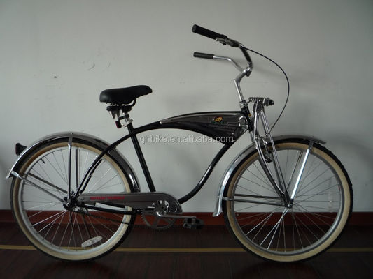26" 스프링 서스펜션 포크 비치 크루저 자전거