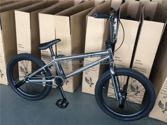 스틸 포크 재료와 20 인치 바퀴 사이즈 크롬 스틸 프레임과 BMX 자전거
