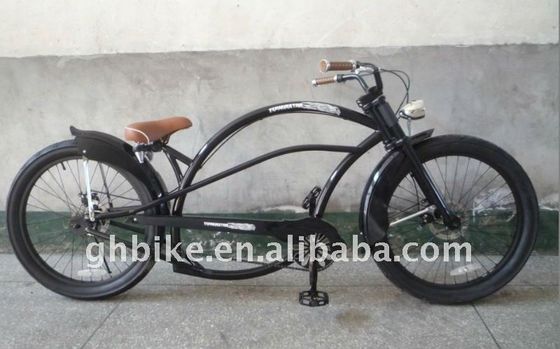 24인치 남성 및 여성 패션 콥터 해변 크루저 자전거 19kg의 반짝이는 무게와 함께 자전거