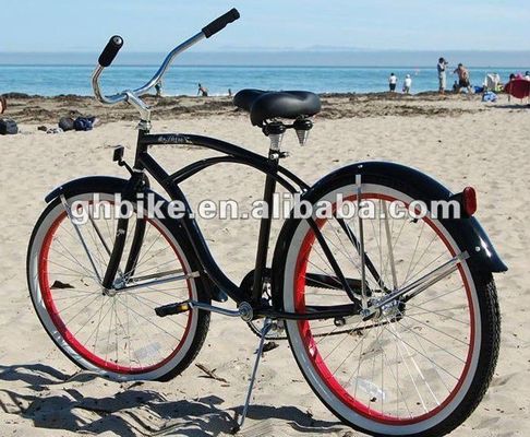 26&quot; 남성과 여성 해변 크루저 자전거 모든 색 알루미늄 고리 재료 CE 승인 자전거