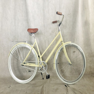 싱글 스피드 자전거 클래식 시티 크루저 자전거 여성 스텝 트러 레이디 자전거 1.8m 길이