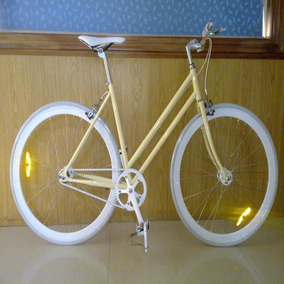 싱글 스피드 자전거 클래식 시티 크루저 자전거 여성 스텝 트러 레이디 자전거 1.8m 길이